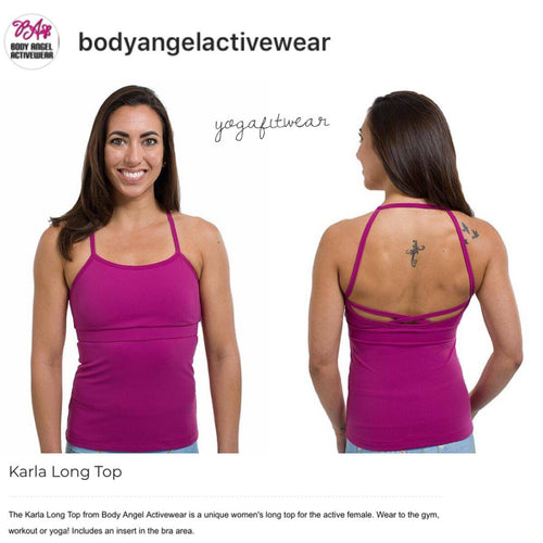 Body Angel Activewear - Karla Long Top (Fuschia) (BA00004)