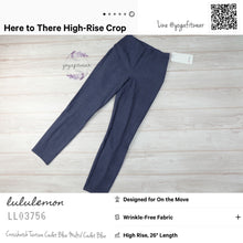 Lululemon : Here To There High-Rise Crop 26” (Crosshatch Texture Cadet Blue Multi/Cadet Blue) (LL03756)
