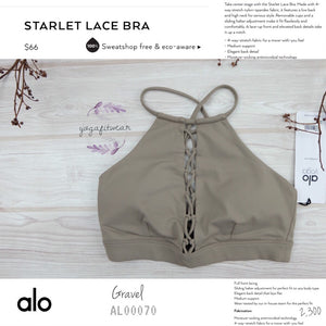 alo : Starlet Lace Bra (Gravel) (AL00070)