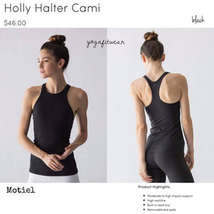 Montiel Cami(tank) - Holly Halter Cami (black) (MT00065)