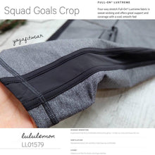 Lululemon - Squad Goals Crop (Heathered Black) (LL01579)