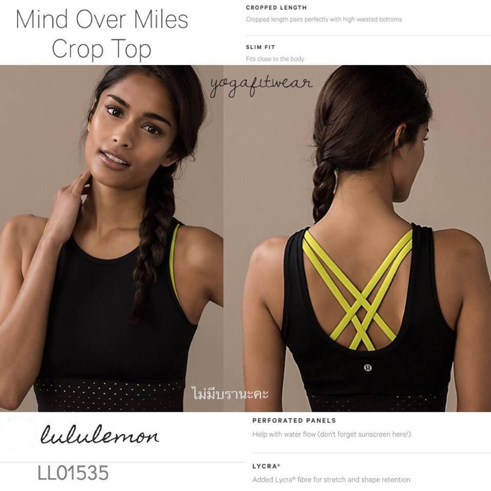 Lululemon - Mind Over Miles Crop Top (Black) (LL01535) – Yogafitwear