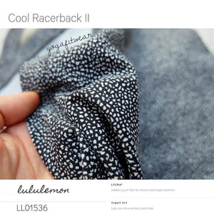 Lululemon - Cool RacerbackII (Chakra Print Alpine white black) (LL01536)