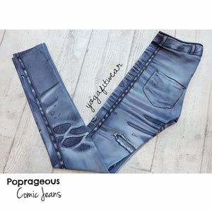Poprageous Legging - Comic Jeans Legging (PO00023)
