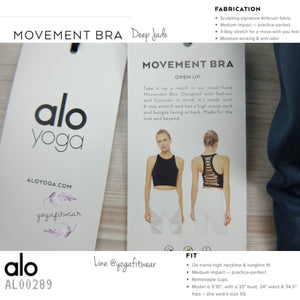 Alo : Movement Bra (Deep Jade) (AL00289)