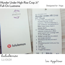 Lululemon - Wunder Under High-Rise Crop 21”*Full-on Luxtreme (Rejuvenate Multi) (LL03630)