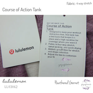 Lululemon - Course of Action Tank (Heathered Garnet) (LL03062)