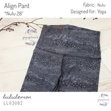 Lululemon - Align Pant *Nulu 28” (Meisai Ice Grey Black) (LL03082)
