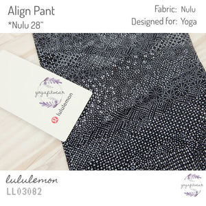 Lululemon - Align Pant *Nulu 28” (Meisai Ice Grey Black) (LL03082)