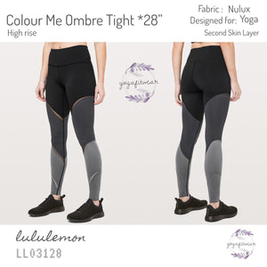Lululemon Colour Me Ombre Tight *28 - Black / Obsidian / Titanium - lulu  fanatics
