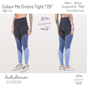 Lululemon Colour Me Ombre Tight *28 - Midnight Navy / Gatsby Blue