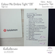 Lululemon - Colour Me Ombre Tight*28” (Midnight Navy/ Gatsby Blue/ Visto blue) (LL03130)