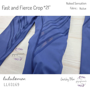 Lululemon - Fast and Fierce Crop * 21” (Gatsby Blue) (LL03169)