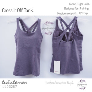 Lululemon - Cross It Off Tank (Heathered Graphite Purple) (LL03287)