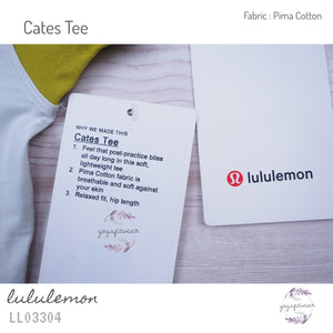Lululemon - Cates Tee (Ocean Mist/ Golden Line/ Palm Court) (LL03304)