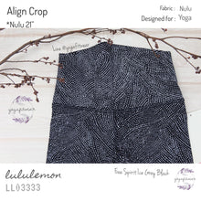 Lululemon - Align CropII *Nulu21” (Free Spirit Ice Grey Black) (LL03333)