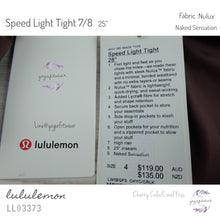Lululemon - Speed Light Tight 7/8*25” (Cherry Cola/Coral Kiss) (LL03373)