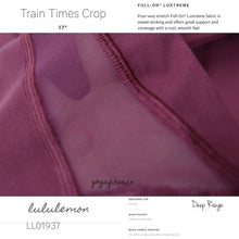 Lululemon - Train Tmes Crop 17” (Deep Rouge) (LL01937)