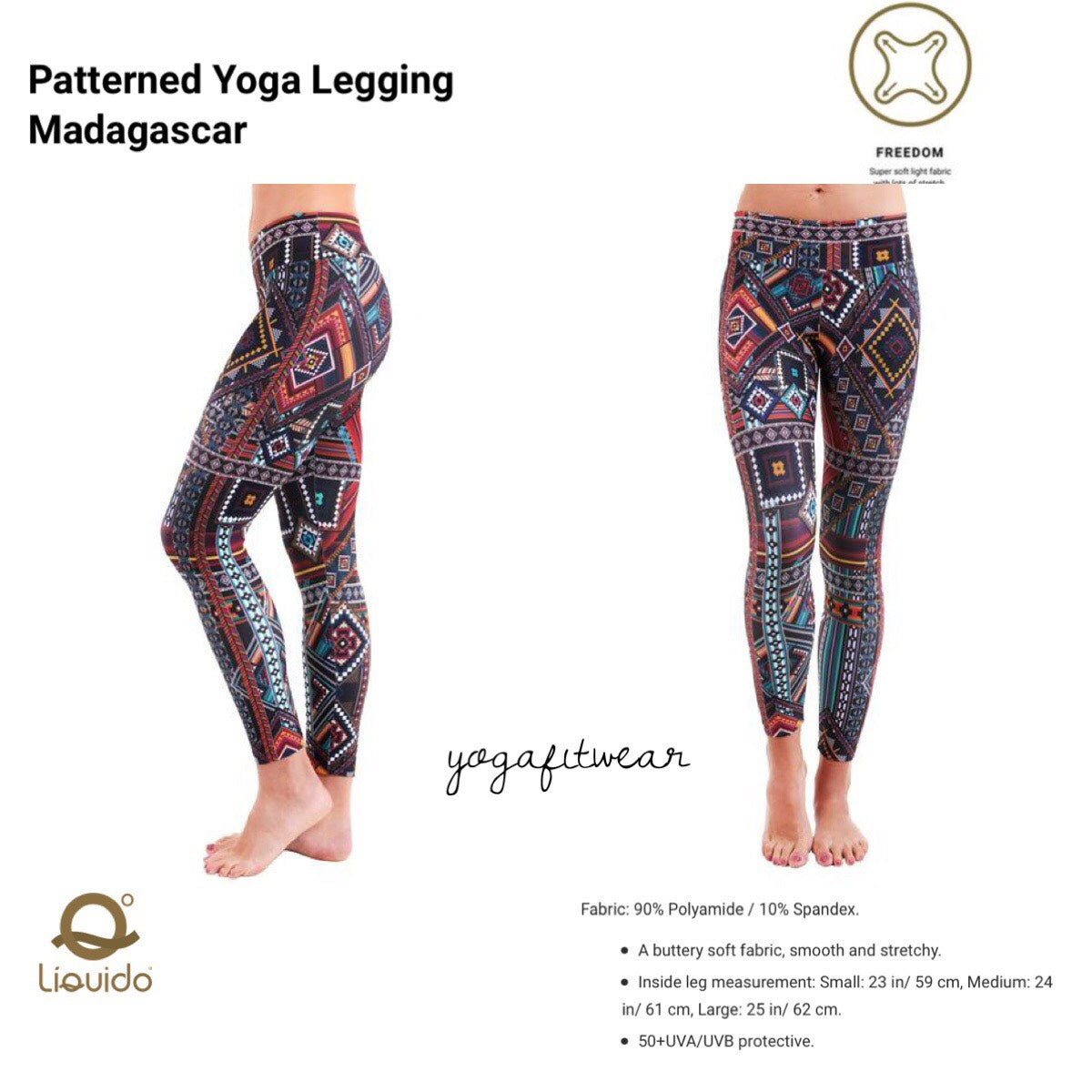 Liquido - Patterned Yoga Legging Madagascar (LQ00493)