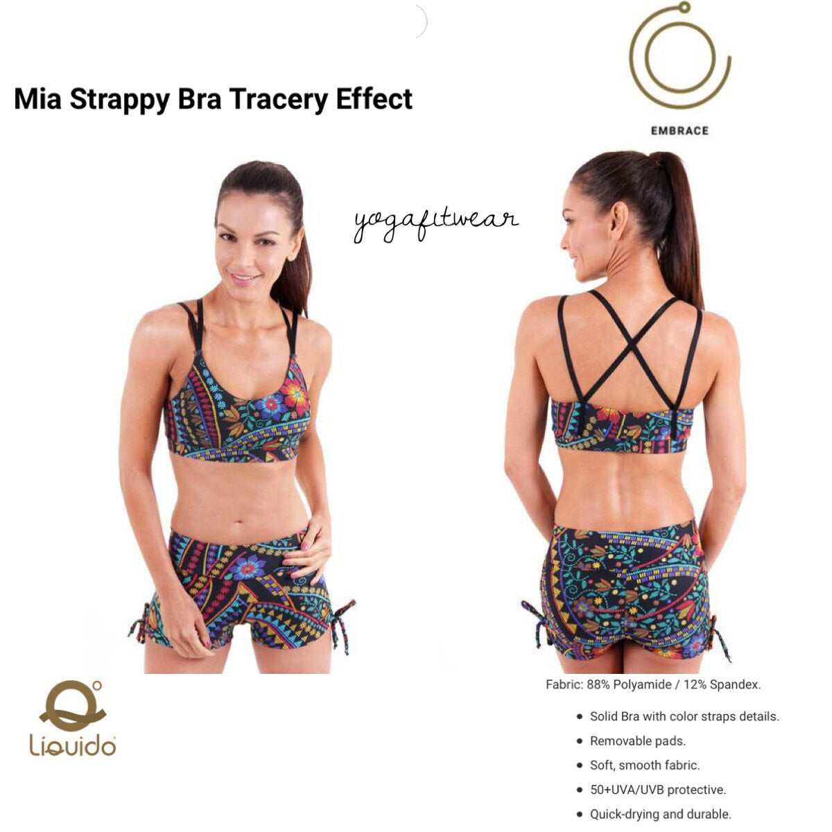 Liquido - Mia Strappy Bra Tracery Effect (LQ00497)