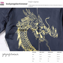 Body Angel Activewear - Dragon Legging (Black/Gold) (BA00001)