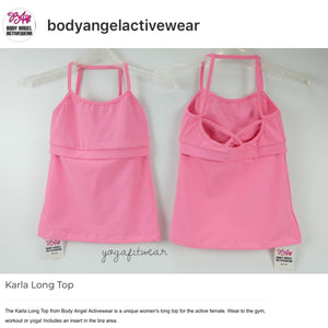 Body Angel Activewear - Karla Long Top (Bubblegum) (BA00003)