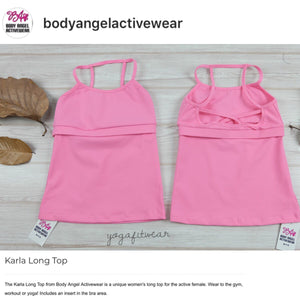 Body Angel Activewear - Karla Long Top (Bubblegum) (BA00003)
