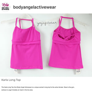Body Angel Activewear - Karla Long Top (Fuschia) (BA00004)