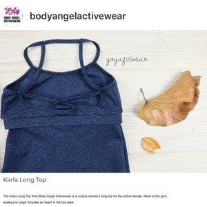 Body Angel Activewear - Karla Long Top (Midnight blue) (BA00005)