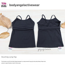 Body Angel Activewear - Kourtney Long Top (Black) (BA00007)