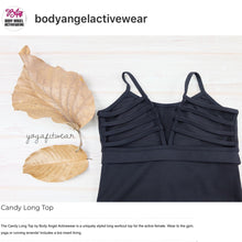 Body Angel Activewear - CandyLong Top (Black) (BA00009)