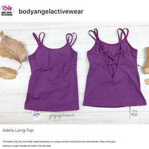 Body Angel Activewear - Adela Long Top (Plum) (BA00014)