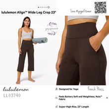 Lululemon : Align Wide Leg Crop 23” *Nulu ( French Press ) (LL03740)