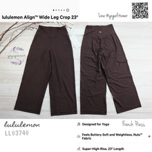 Lululemon : Align Wide Leg Crop 23” *Nulu ( French Press ) (LL03740)
