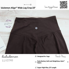 Lululemon : Align Wide Leg Crop 23” *Nulu ( French Press ) (LL03740)