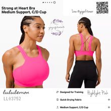 Lululemon : Strong at Heart Bra (Highlight Pink) (LL03752)