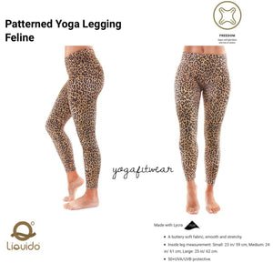 Liquido - Patterned Yoga Legging  : Feline (LQ00473)