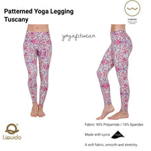 Liquido - Patterned Yoga Legging  :Tuscany (LQ00437)