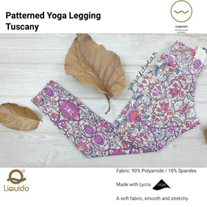 Liquido - Patterned Yoga Legging  :Tuscany (LQ00437)