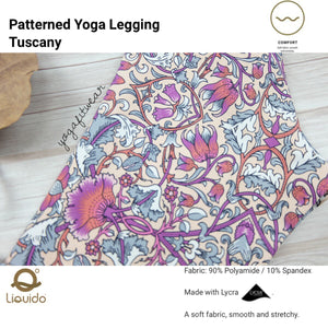 Liquido - Patterned Yoga Legging  :Tuscany (LQ00437)