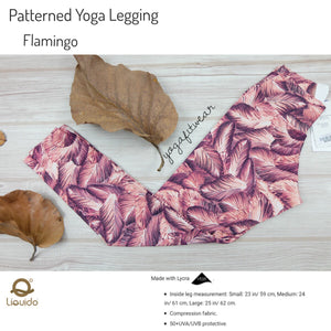 Liquido - Patterned Yoga Legging  : Flamingo (LQ00511)