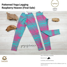 Liquido - Patterned Yoga Legging  :Raspberry Heaven (LQ00411)