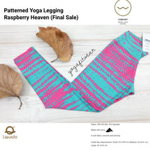 Liquido - Patterned Yoga Legging  :Raspberry Heaven (LQ00411)