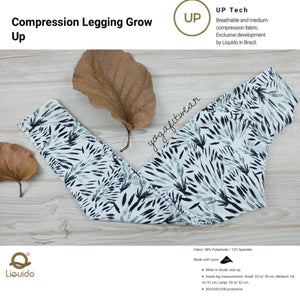 Liquido - Patterned Yoga Legging  :Grow Up (LQ00516)