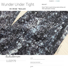 Lululemon - Wunder Under Tight*Hi-rise *NULUX  (AUD) (Crystal Haze Multi Black) (LL02179)