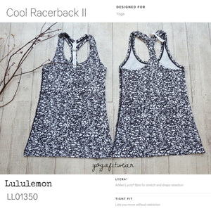 Lululemon - Cool Racerback (Ice Breaker white black) (LL01350)