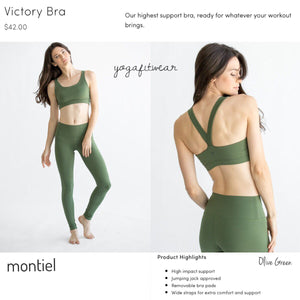 Montiel - Victory Bra (USA) (Olive Green) (MT00101)