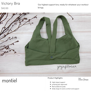 Montiel - Victory Bra (USA) (Olive Green) (MT00101)