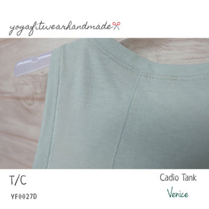 Yogafitwear Handmade Tank : Cadio Tank (ผ้า T/C) (Venice) (YF0027D)