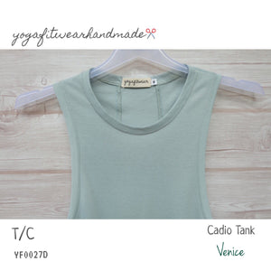 Yogafitwear Handmade Tank : Cadio Tank (ผ้า T/C) (Venice) (YF0027D)